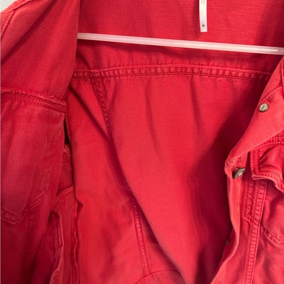 Free People Red Rumors Demin Jacket - Picture 8 of 11